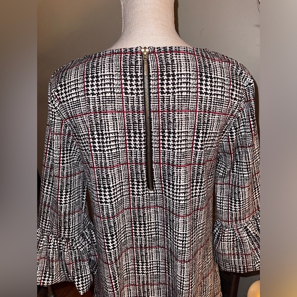 Nina Leonard plaid Bell Bubble dress Super cute!Size M. EUC - Picture 6 of 9